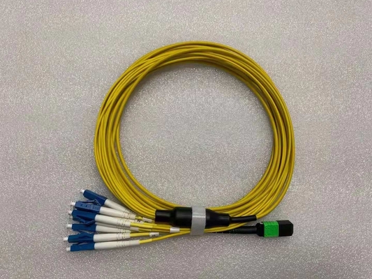 12 гибкий провод Mtp ядров мультимодный MPO MTP к кабелю Lc малопотертому