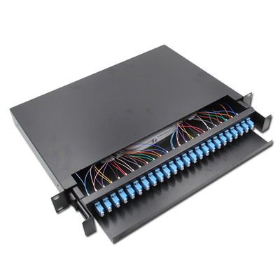 коробка волокна шкафа пульта временных соединительных кабелей волокна LC ядра 24Port 48 соединяя/ODF